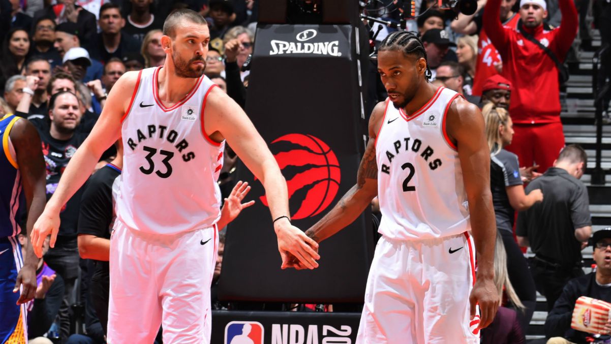 Marc Gasol Kawhi Leonard Raptors NBA