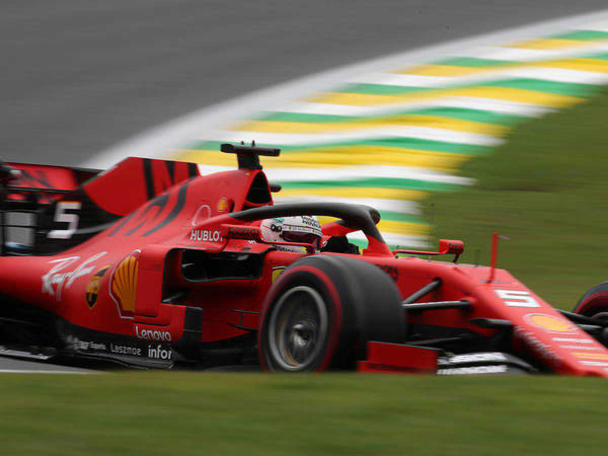 Los Ferrari parecen haber recuperado su velocidad habitual en Interlagos. Foto: Getty images.