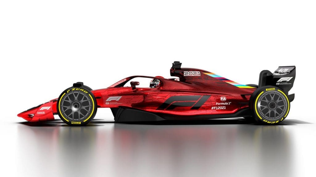 monoplaza 2021 f1 vista paralela