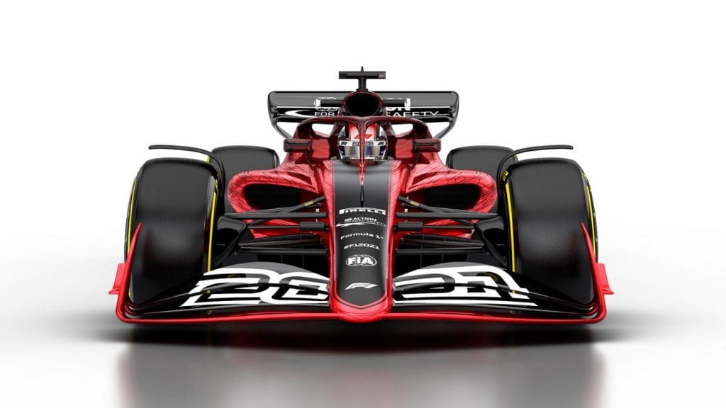 monoplaza 2021 f1 vista frontal