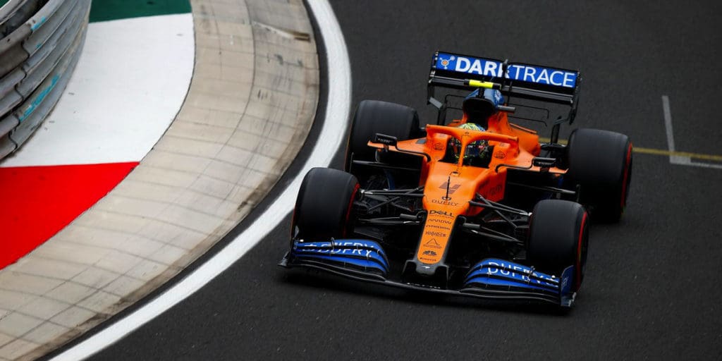 Lando Norris maneja bien sobre mojado y está teniendo buenas actuaciones esta tmporada.