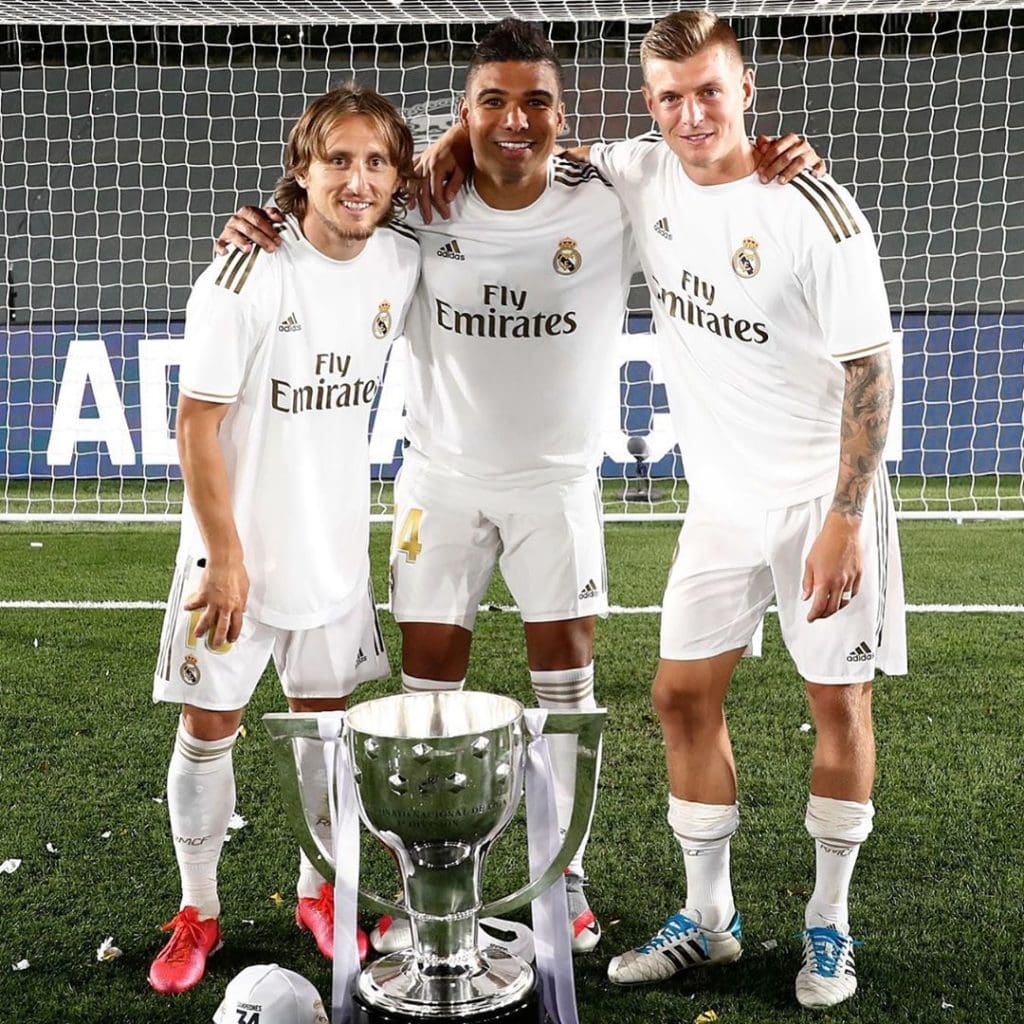 El tridente del Real Madrid en el medio campo aportó 11 goles esta temporada.