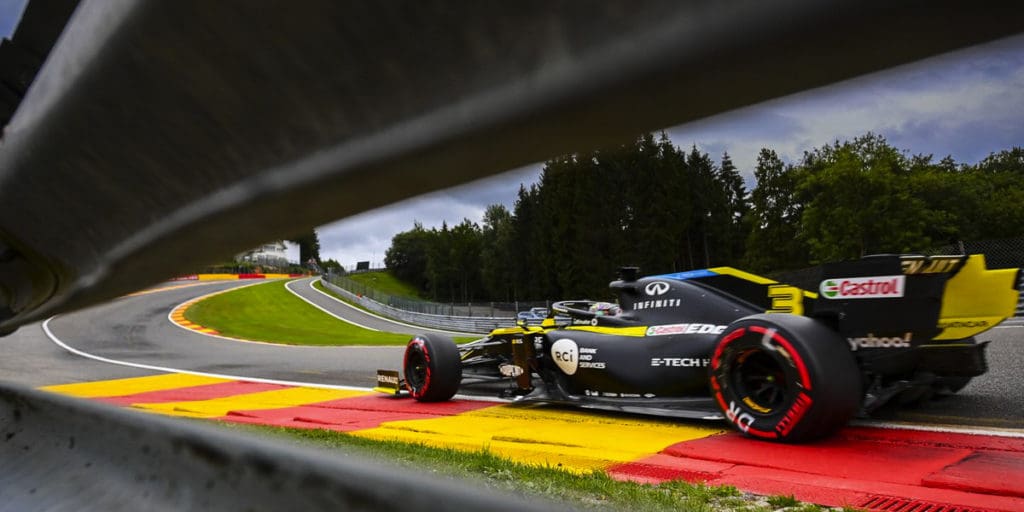 El equipo Renault se mostró con potencial en Spa-Francorchamps en los libres 1 y 2.