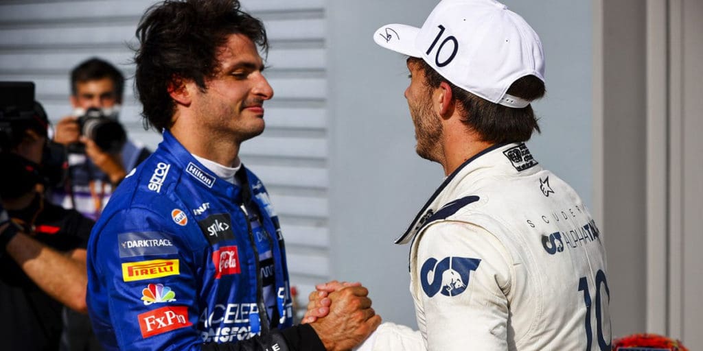 Carlos Sainz jr. y Pierre Gasly le pusieron sazón al GP de Italia, esperando tener mas carreras así.