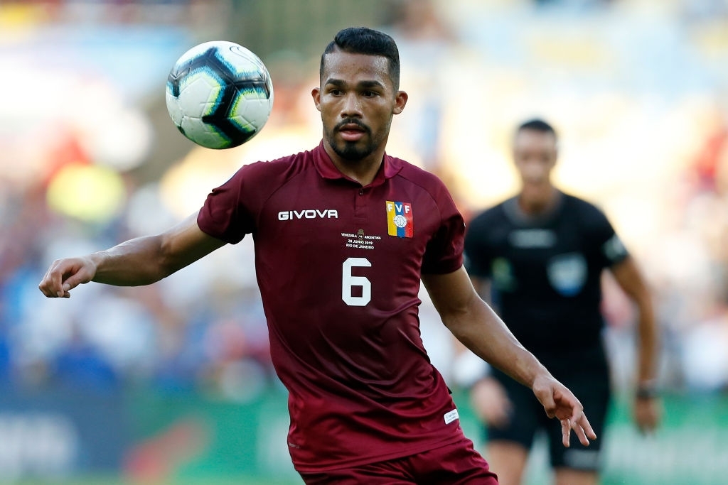 Yangel Herrera, mediocampista de la Vinotinto. 