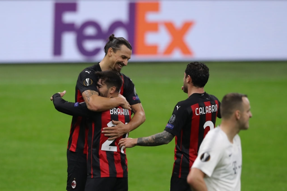 Zlatan Ibrahimovic en el AC Milan. 