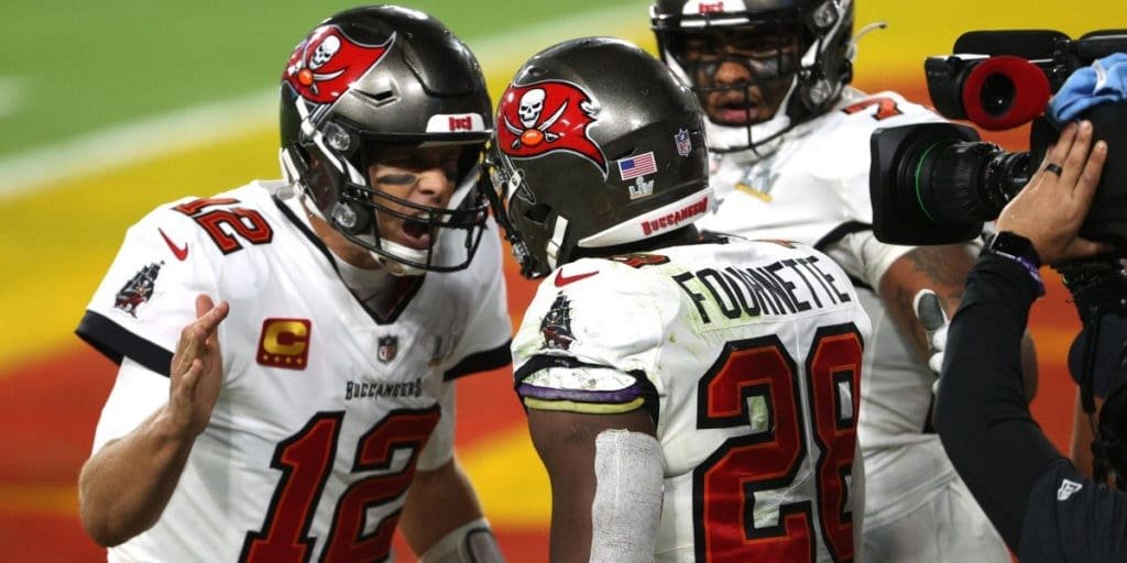 Super Bowl LV: Reaccionan las estrellas de NBA 2 Brady celebra en el Super Bowl LV