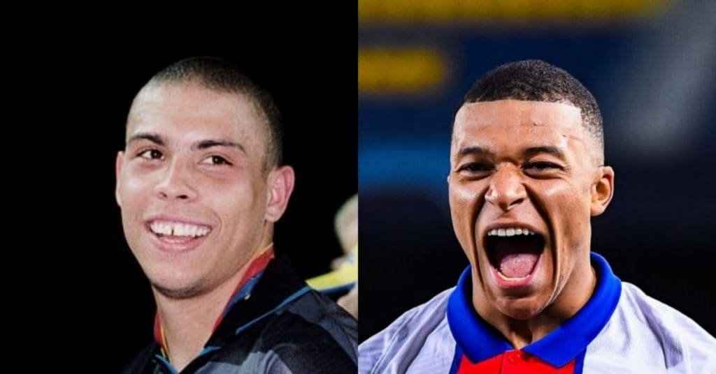 Ronaldo Nazario y Kylian Mbappé