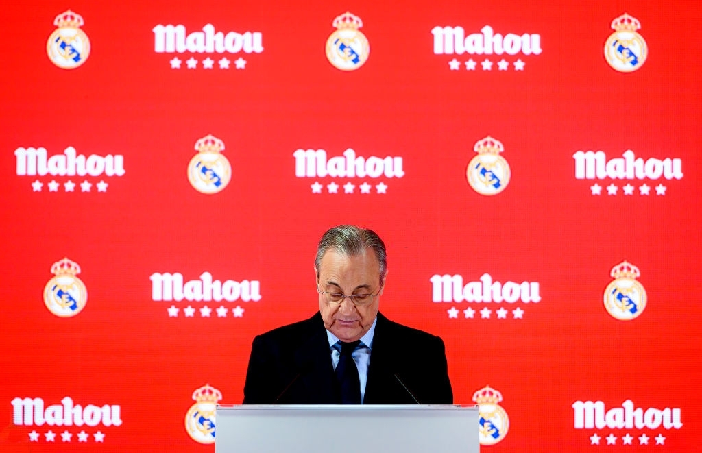 Florentino Pérez, presidente del Real Madrid y principal impulsor de la Superliga