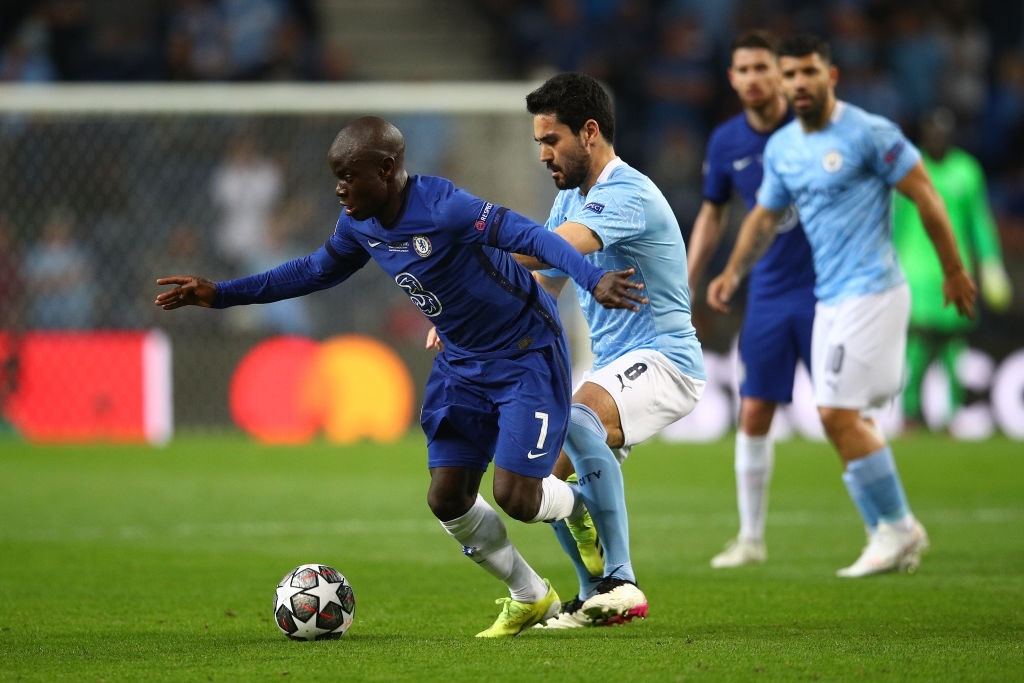 N'Golo Kanté durante la final de Champions League ganada por el Chelsea