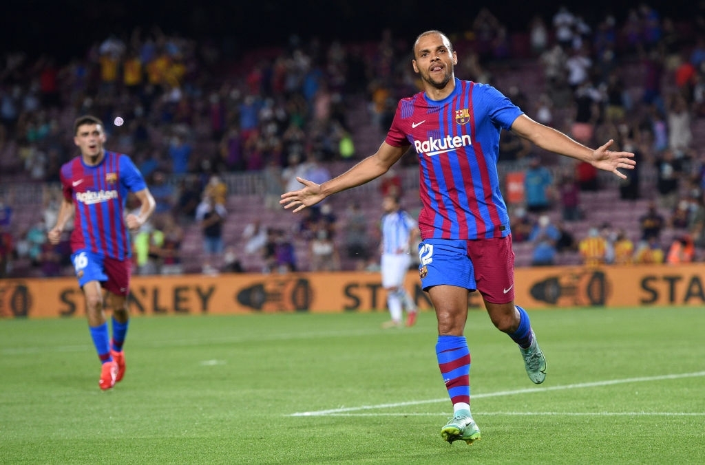 Martin Braithwaite marcó dos goles y dio una asistencia en la victoria del Barcelona 4-2 sobre la Real Sociedad