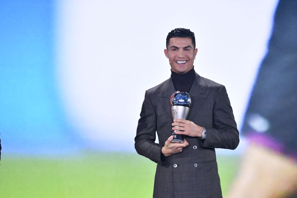 Cristiano Ronaldo durante los premios The Best