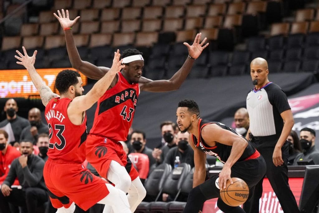 Los Blazers derrotan 105-114 a Raptors en un partido de dos caras 9 Raptors