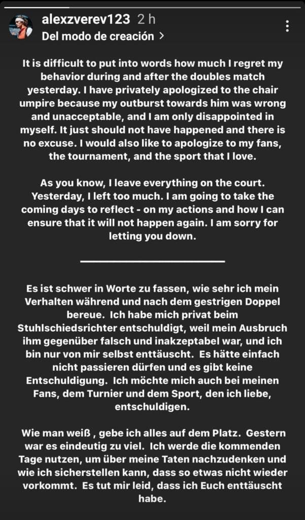 OPINIÓN: La polémica de Alexander Zverev 1 FMSgCu7XEAATwyM