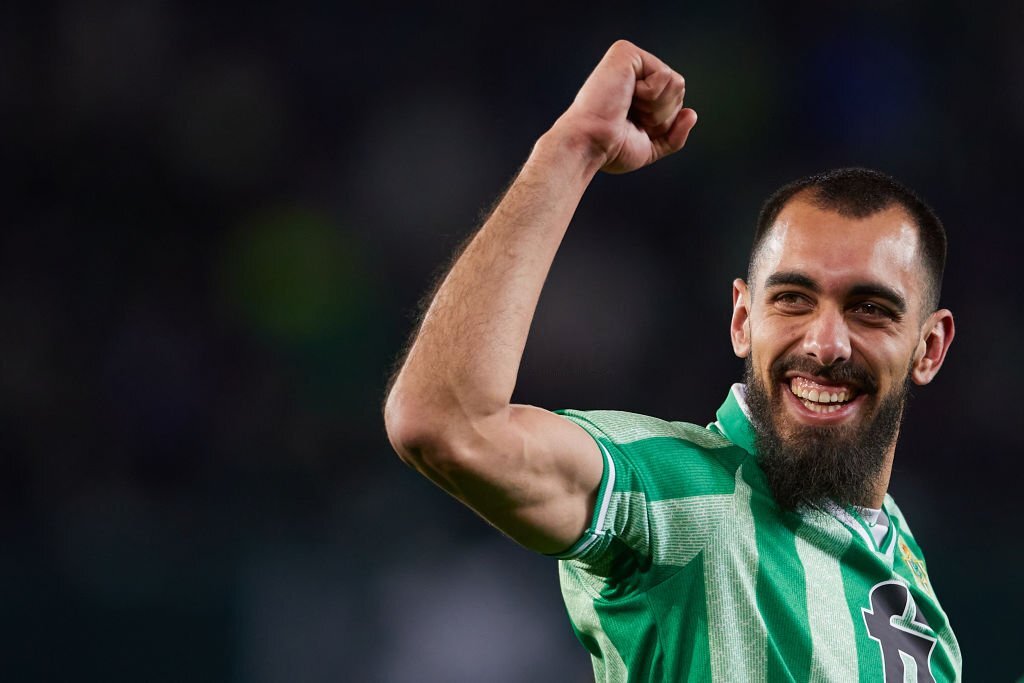 Borja Iglesias, autor del gol de la clasificación del Betis a la final de Copa del Rey