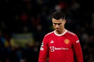 Cristiano Ronaldo tras la eliminación del Manchester United en la Champions League