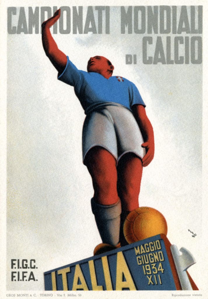 Fútbol y fascismo: poster del Mundial de 1934