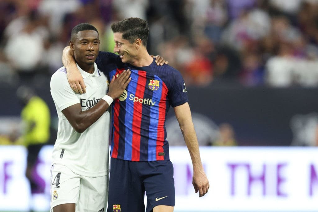 La Liga: Real Madrid y Barcelona acaparan la atención, pero no tendrán una tarea fácil 1 David Alava y Robert Lewandowski, figuras de Real Madrid y Barcelona que brillaron en el Bayern