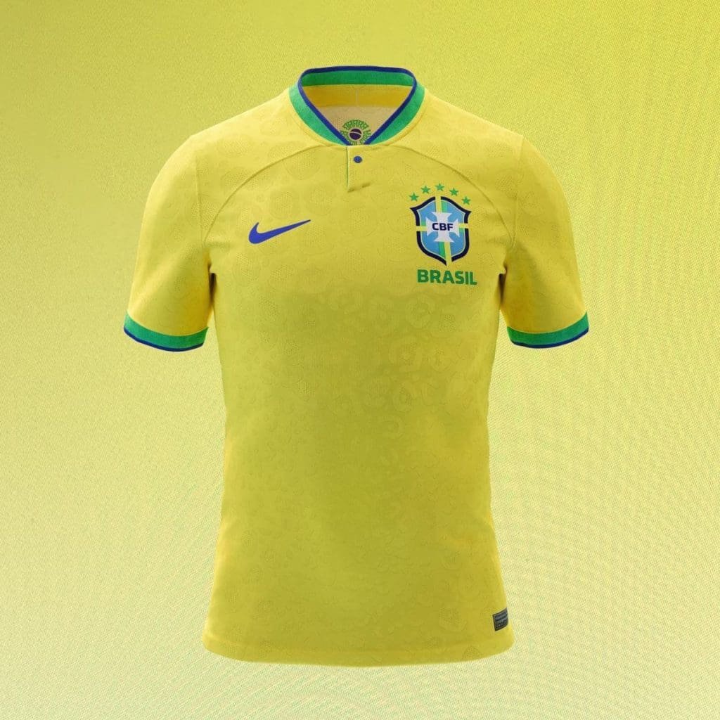 Brasil, una de sus camisetas en el Mundial de Qatar