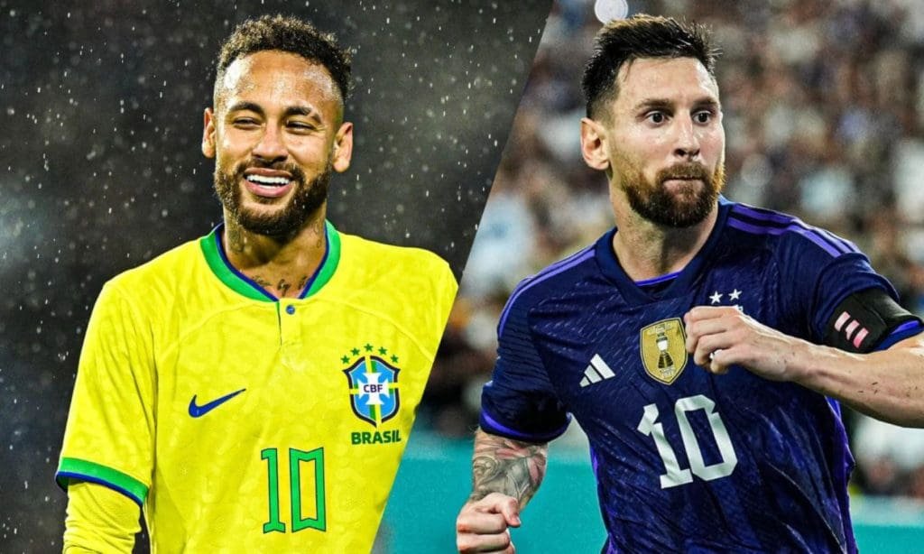 Brasil y Argentina continúan inspirados en su camino al Mundial de Qatar 2022 4 Neymar y Leo Messi, figuras de Brasil y Argentina