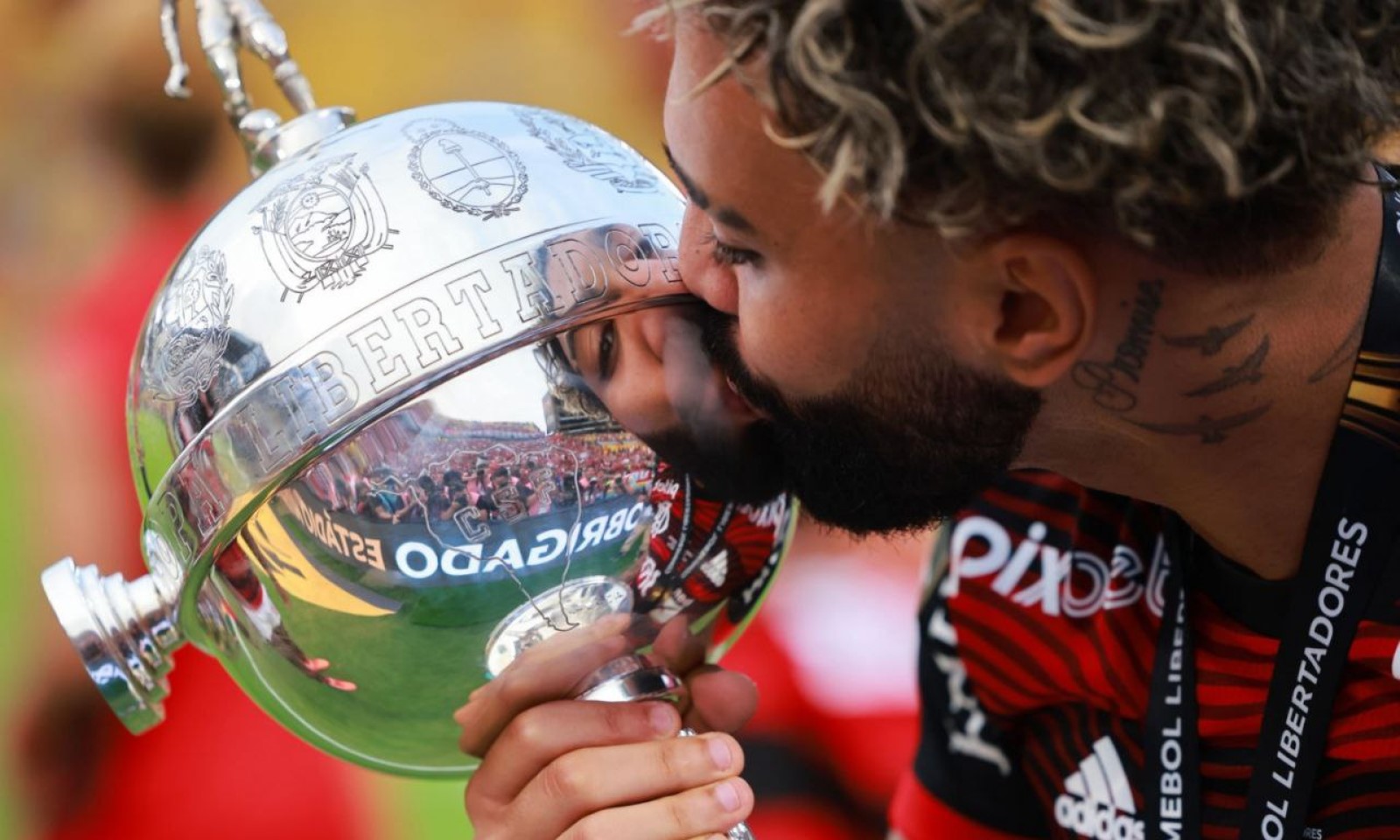 Gabigol anotó el gol del triunfo del Flamengo en la final de la Libertadores ante Athletico Paranaense