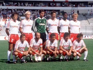Canadá ante Francia en el Mundial de México 1986