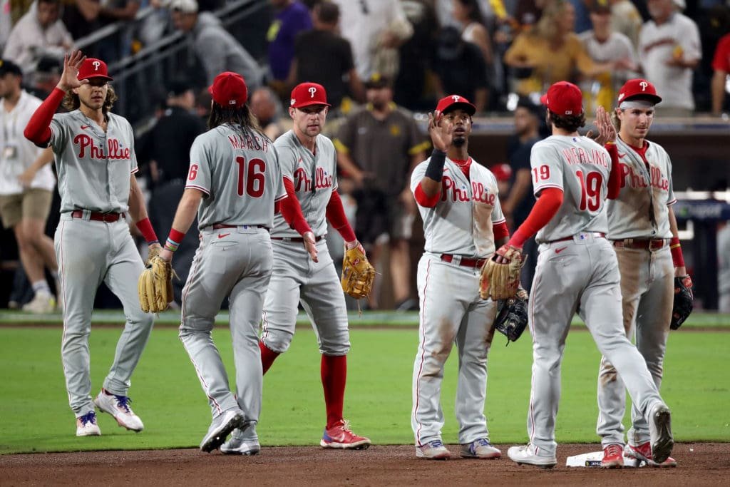 championship series philadelphia phillies v san diego padres game one 1