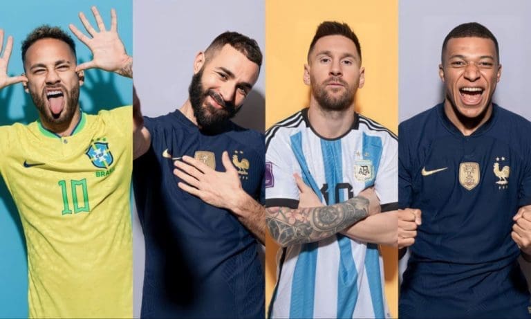 Neymar, Benzema, Messi y Mbappé, en la lista de los mejores jugadores de 2022
