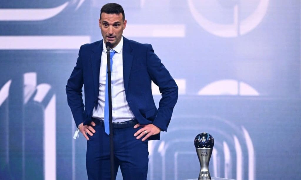 Lionel Scaloni, campeón mundial con Argentina, ganó el premio The Best al Mejor entrenador de 2022