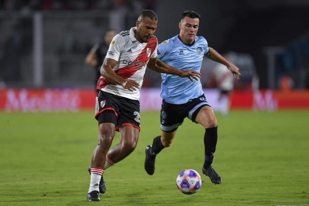 Salomón Rondón en su debut con River Plate