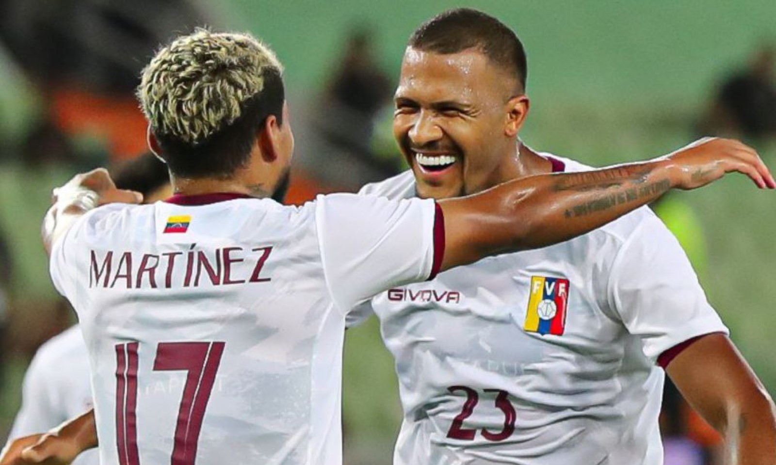 Josef Martínez y Salomón Rondón, la dupla goleadora de Venezuela. Foto: FVF