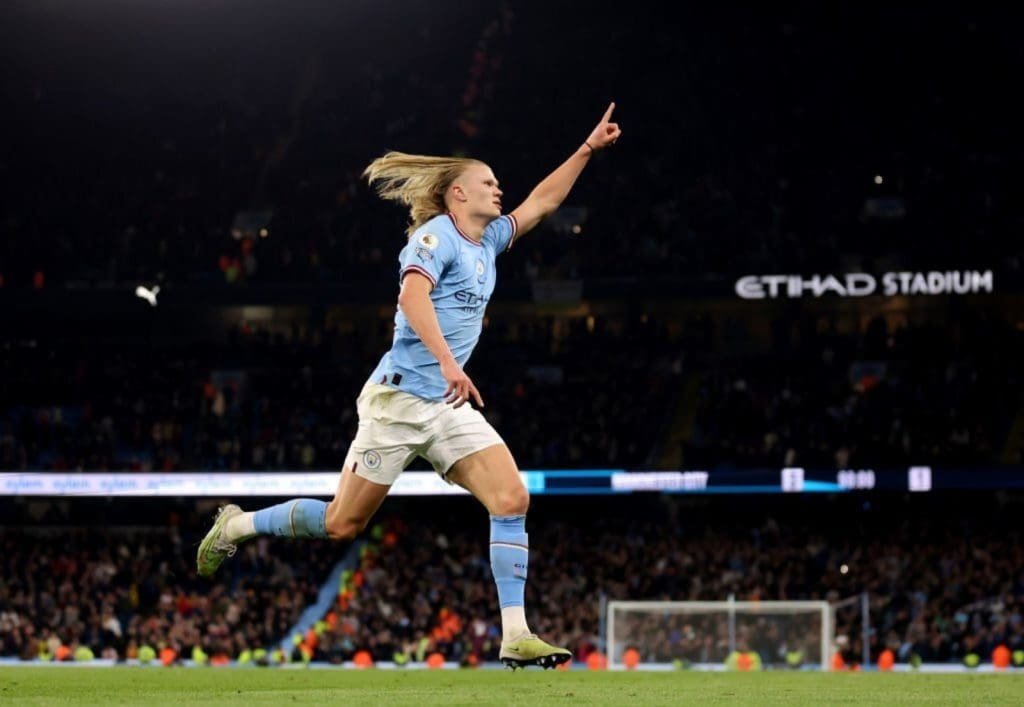 Erling Haaland y el récord de goles en Inglaterra que no romperá… al menos en esta temporada 10 Erling Haaland tras marcar su gol 33 de la actual Premier League.