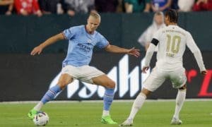 Erling Haaland quiere seguir sumando goles para Manchester City