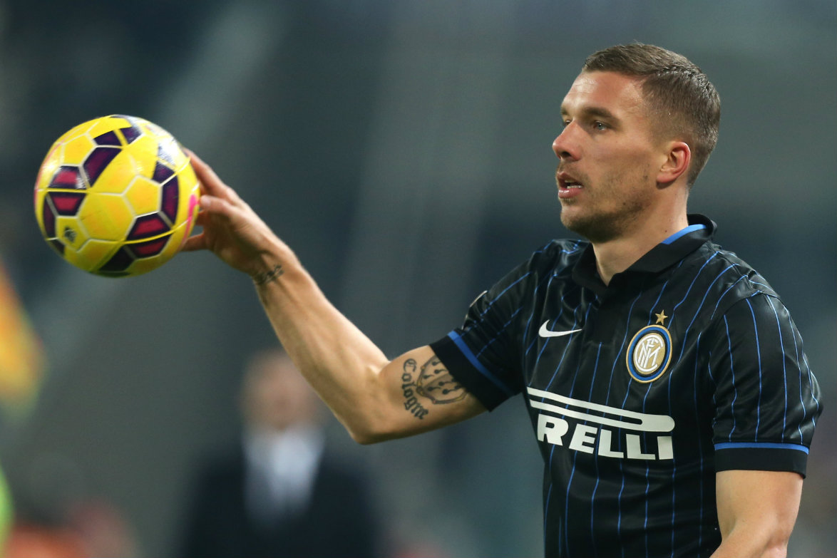 Podolski at Inter