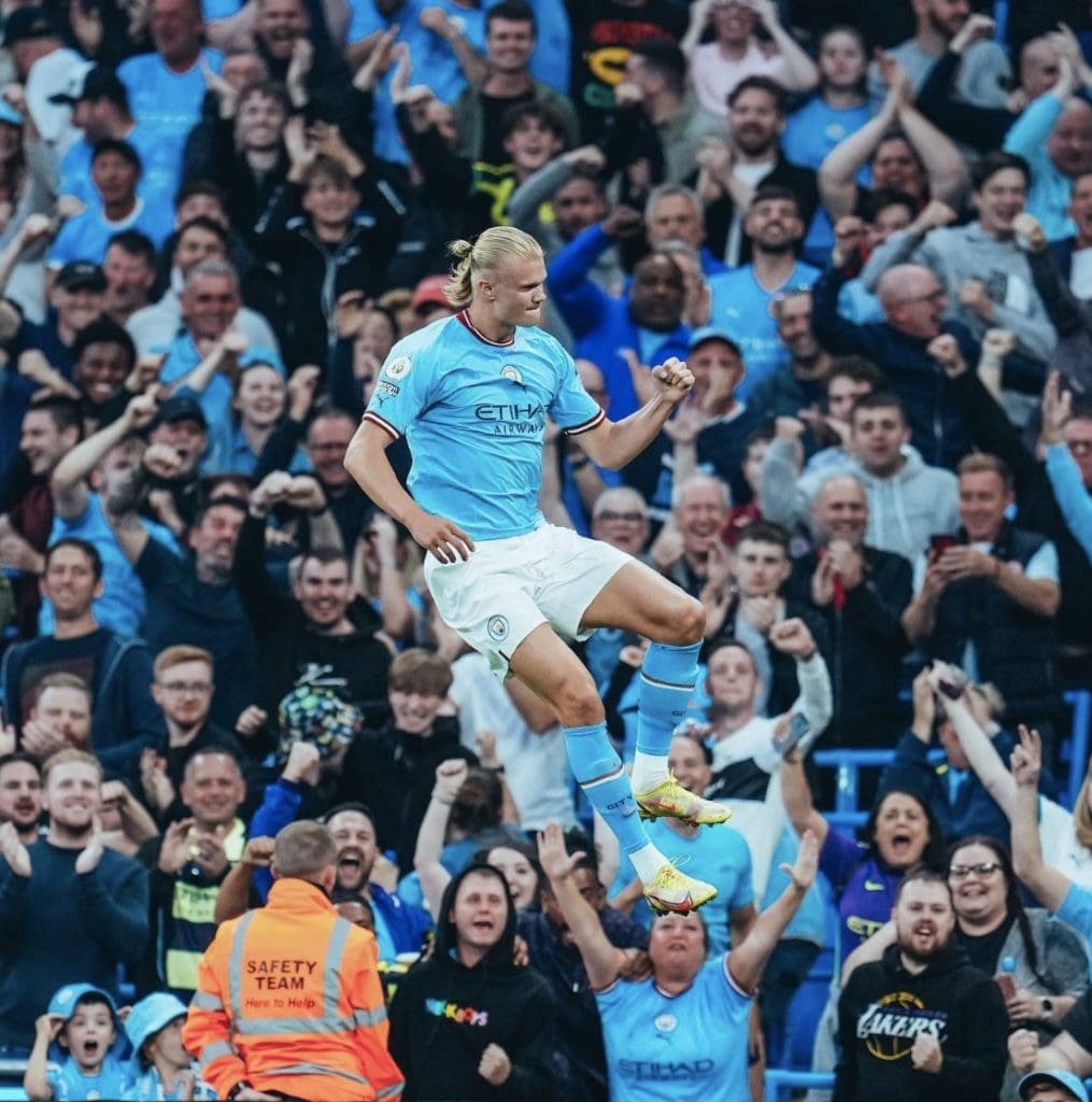 El Manchester City sigue en la pelea por el título de la Premier League 3 Erling Haaland. PH twitter