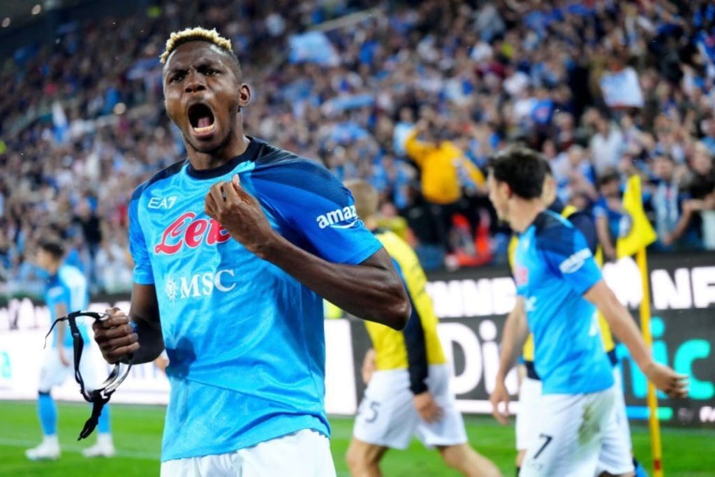 Victor Osimhen, líder goleador del Napoli 2022-23.