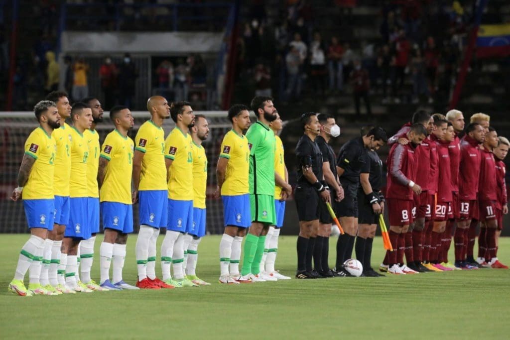 Duelo entre Brasil y Venezuela por las Eliminatorias al Mundial de Qatar 2022.