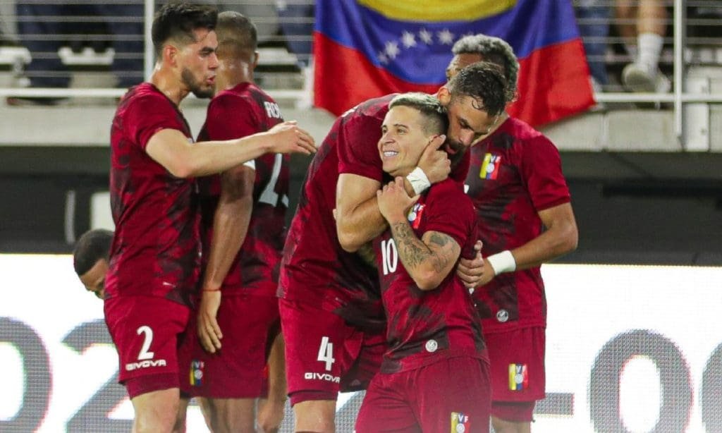 Yeferson Soteldo anotó el gol de la victoria de Venezuela. Foto: FVF.