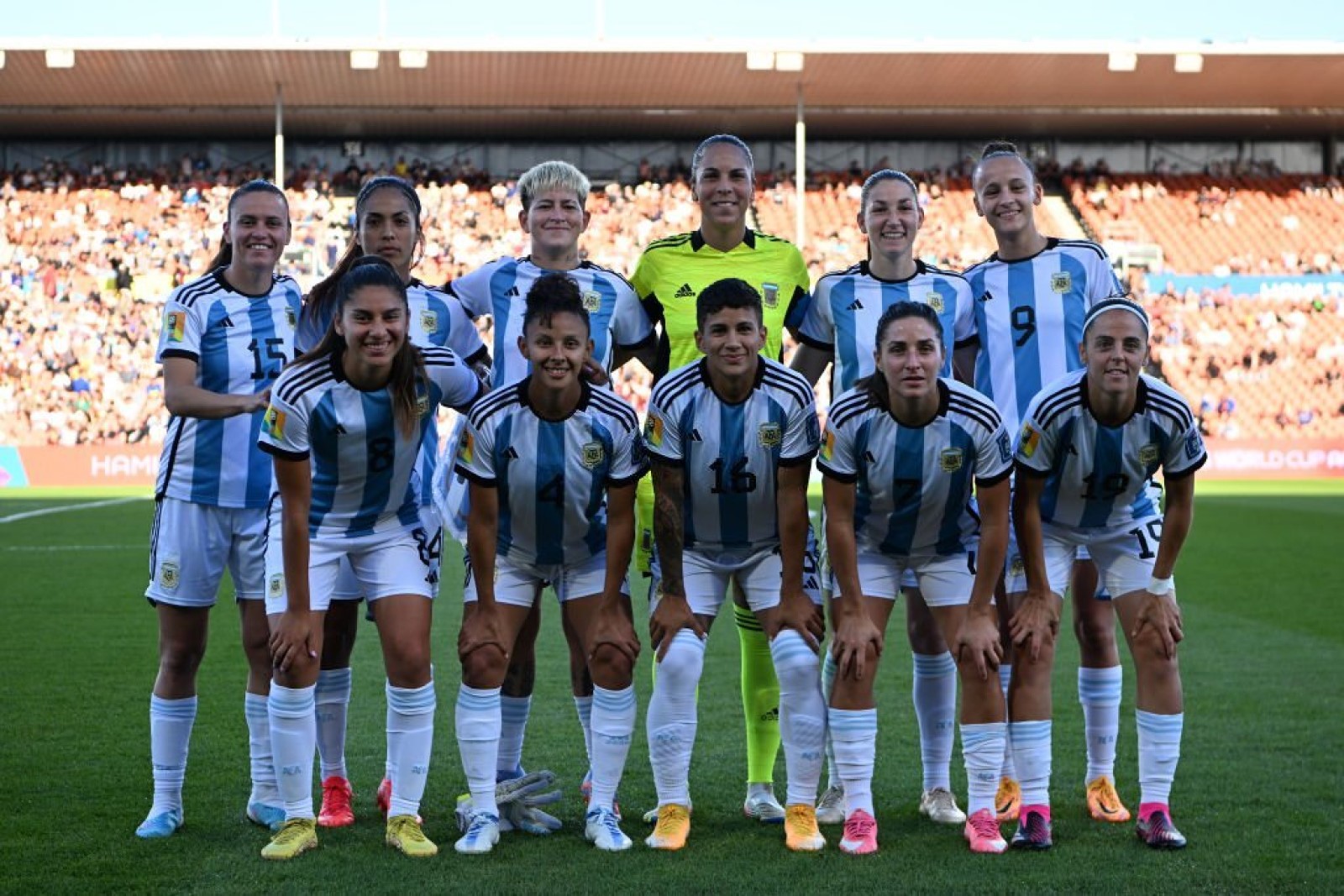 Argentina en amistoso previo al Mundial femenino 2023.