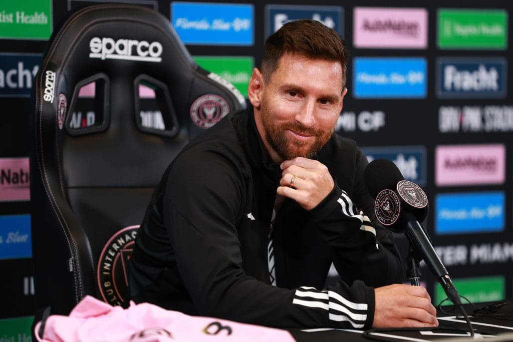 inter miami cf press conference with lionel messi