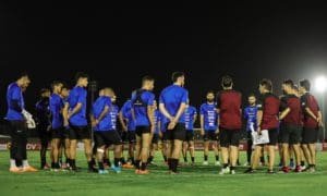 La Vinotinto en su primera jornada de entrenamientos antes de las Eliminatorias. Foto: FVF.
