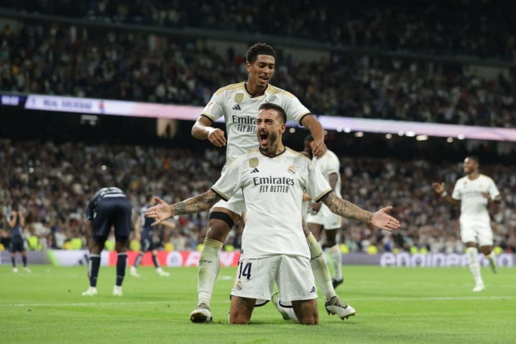 Joselu Mato, autor del gol del triunfo de Real Madrid.
