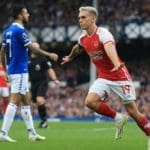 Leandro Trossard, autor del gol del triunfo de Arsenal sobre Everton.