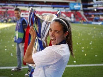 Aitana vigente campeona con Barcelona de la Champions League Femenina