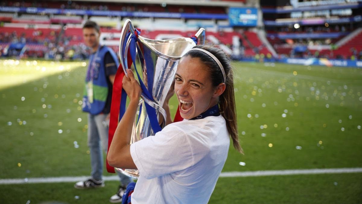 Aitana vigente campeona con Barcelona de la Champions League Femenina