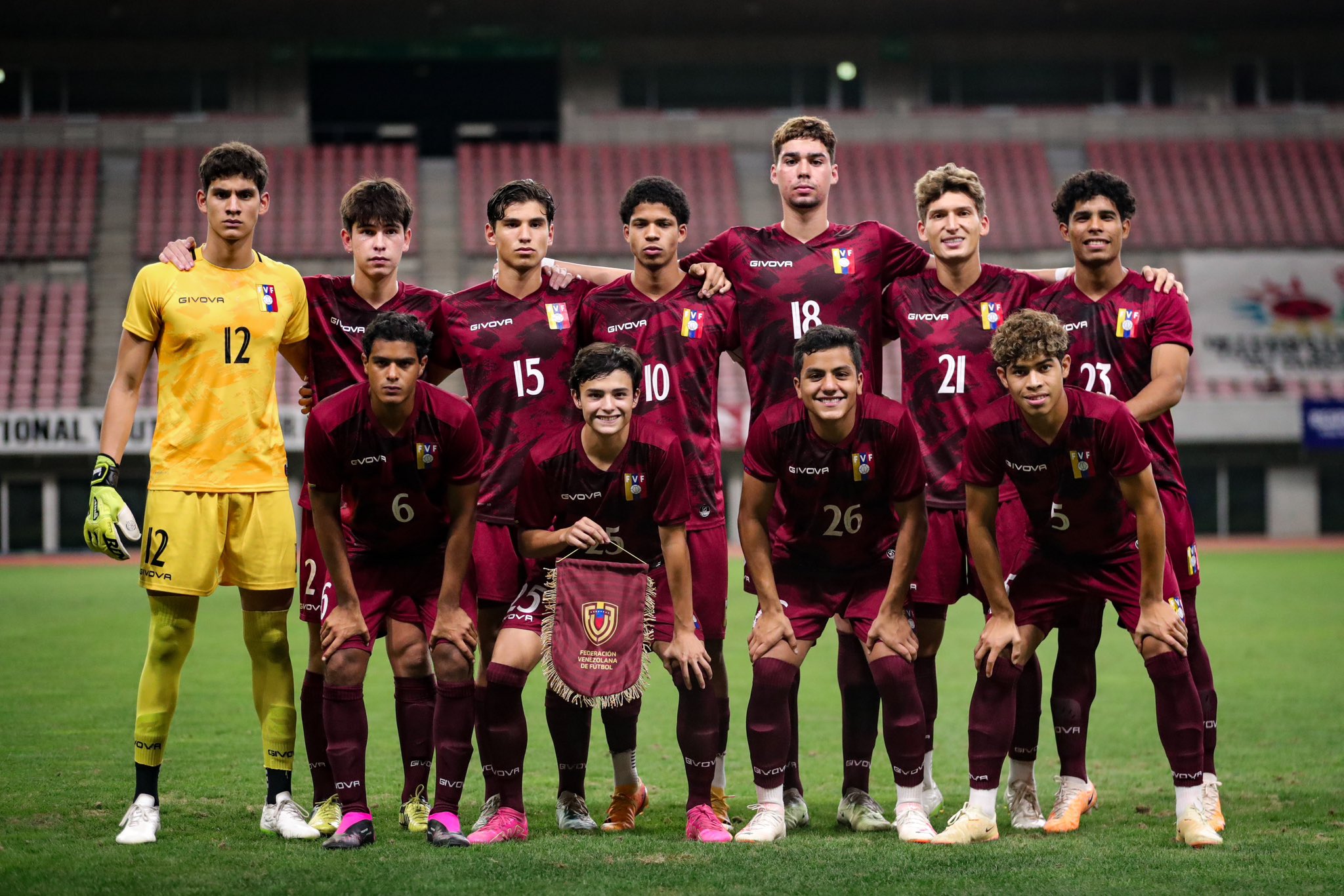 La Vinotinto sub 17. Foto: FVF.