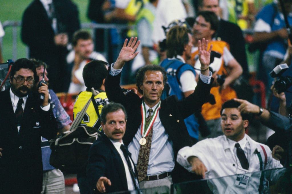 Franz Beckenbauer en Italia 1990.