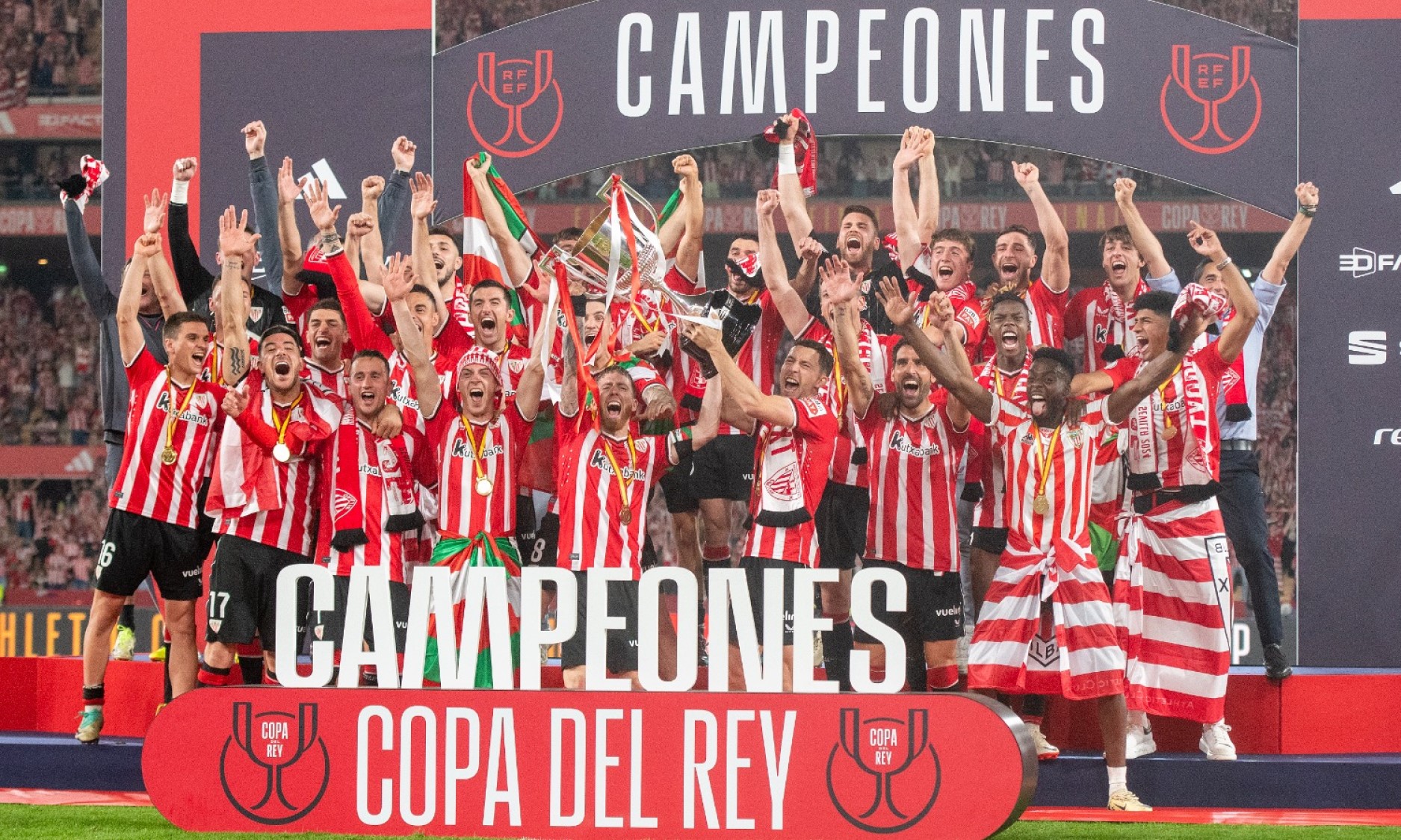 Athletic Club de Bilbao, campeón de la Copa del Rey 2024.