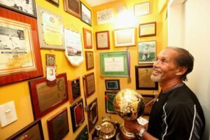Luis Mendoza, uno de los grandes ídolos de la historia del fútbol venezolano.