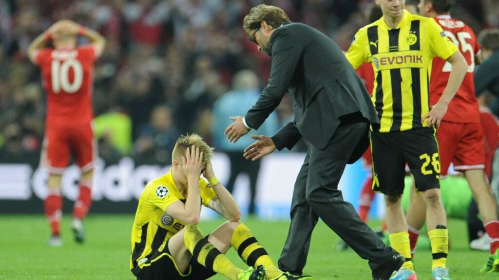 Marco Reus en la final de Champions de 2013, perdida por Borussia Dortmund ante Bayern Munich.